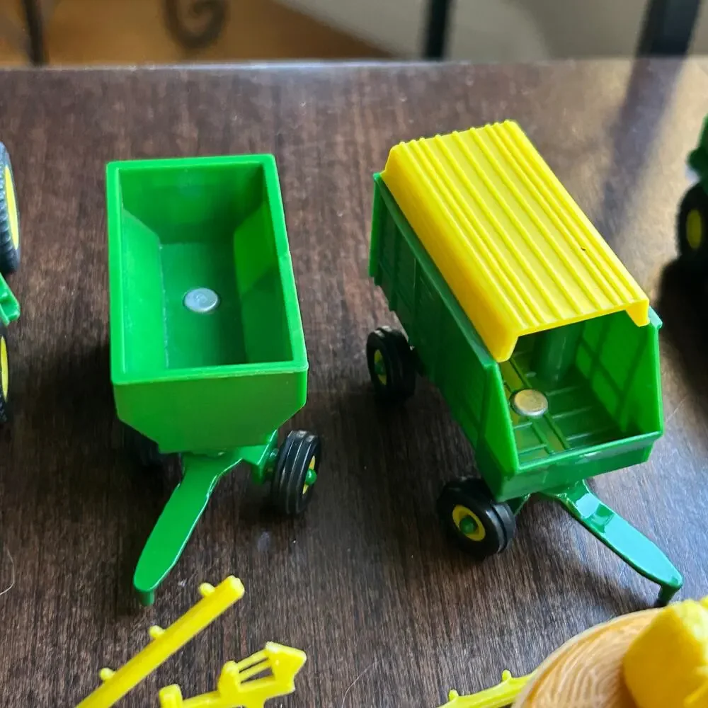 30+ piece lot of John deer & Farm items some metal die cast & plastic mix ERTL
